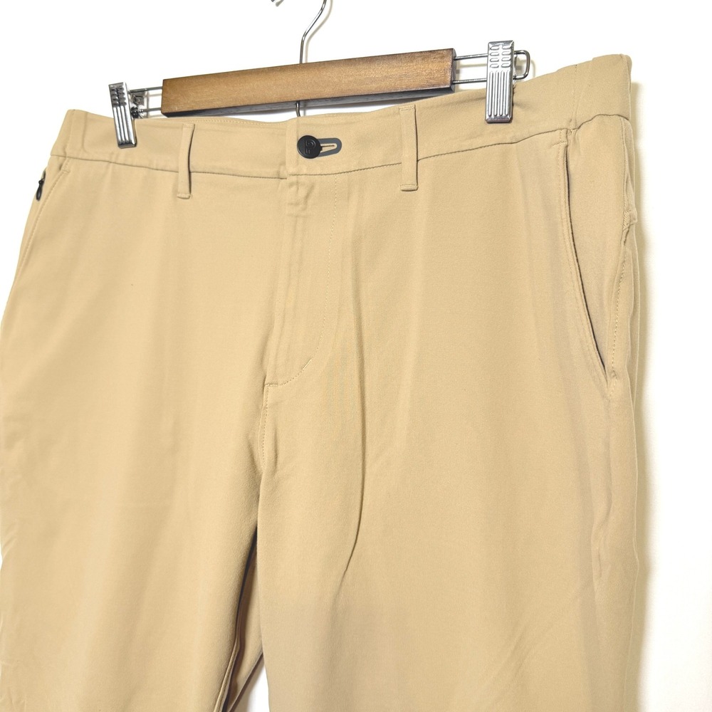 Public Rec Gamechanger Mens Khaki Pants Elastic Sides 5 Pocket 36x30